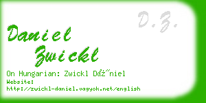 daniel zwickl business card